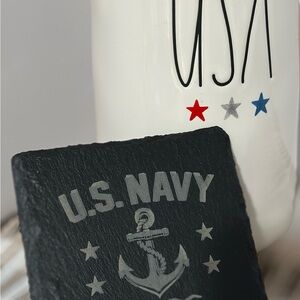 Slate Coaster US Navy